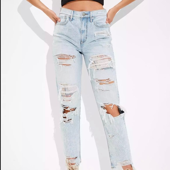 90s boyfriend ripped jeans - Picture 1 of 1